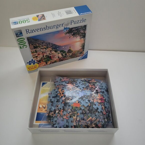 RAVENSBURGER Mediterranean Coastal Sunset 500 piece puzzle - Picture 2 of 4